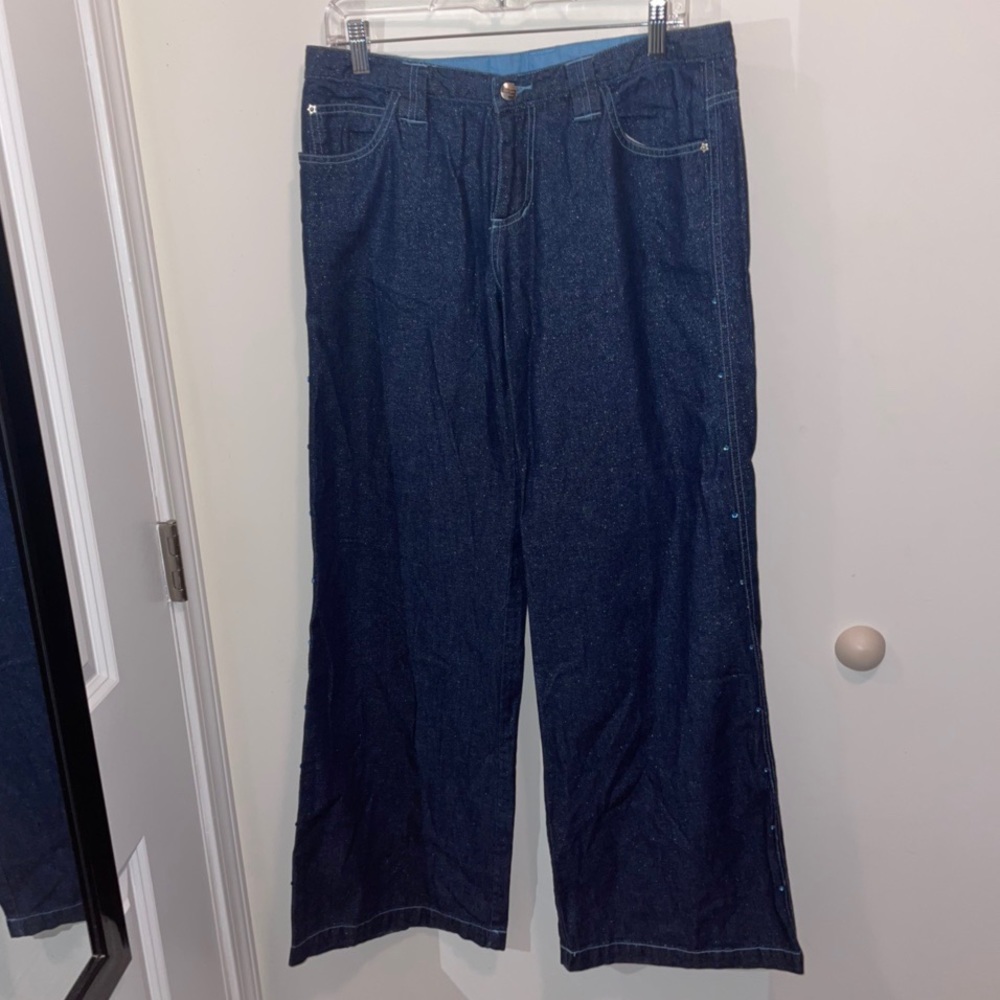 Buggirl Vintage Rave Pants Rare Glittery